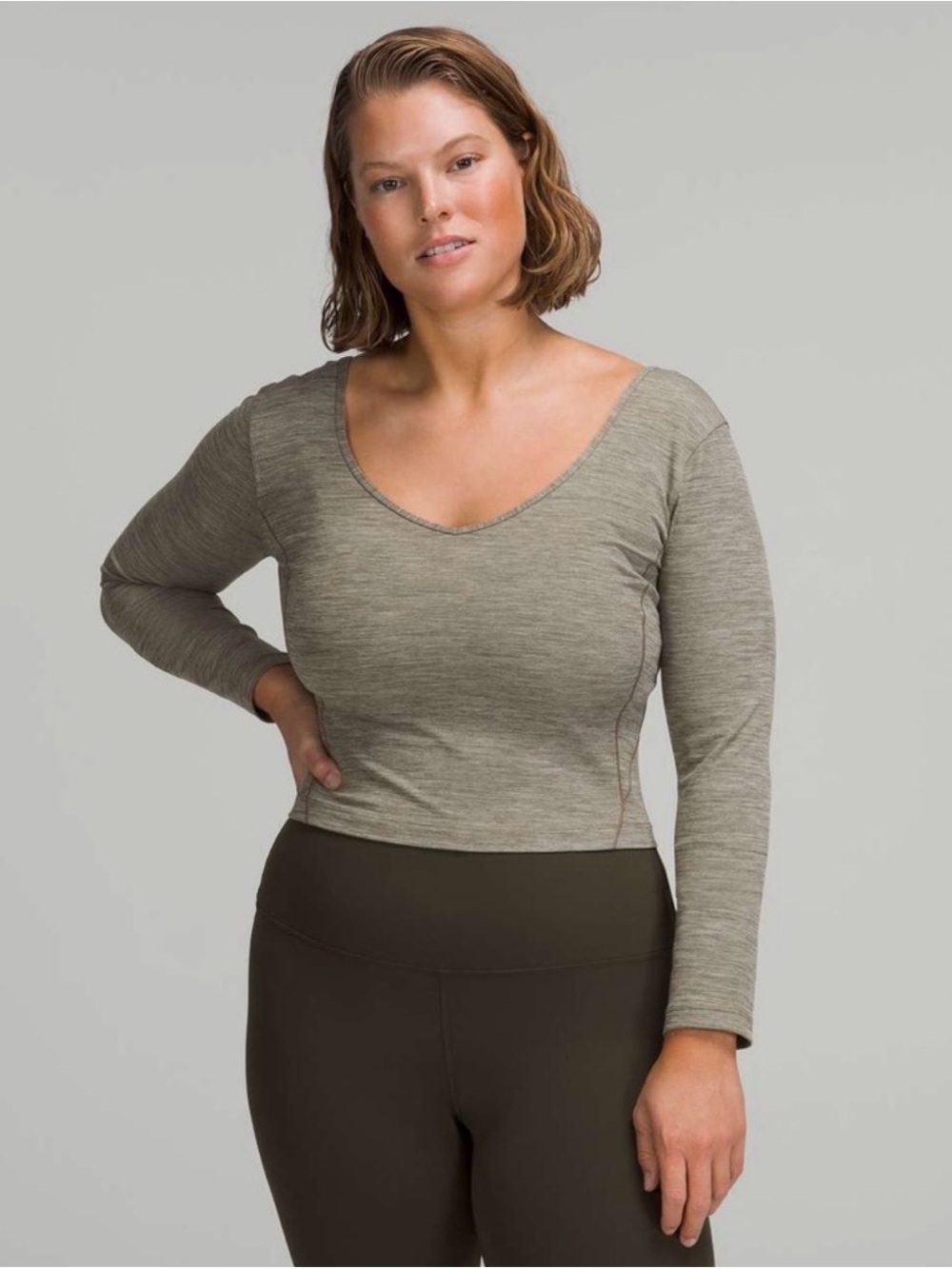 Lululemon Align long sleeve marled gray Nulu